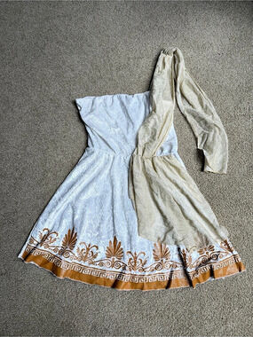 indCharacter Costumes Greek Goddess Costume in White &
